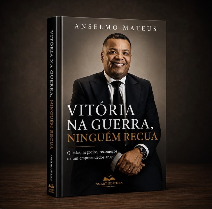 Capa de Vitória na Guerra, Ninguém Recua, de Anselmo Mateus